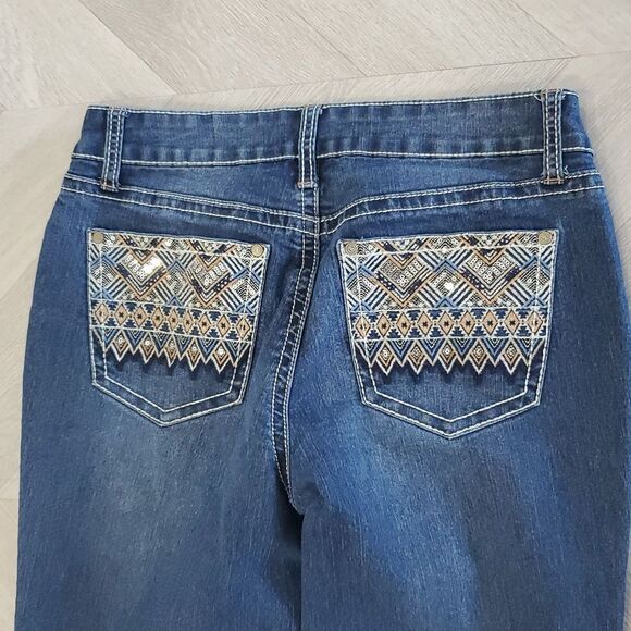 ND Weekend Curvy Women's Bootcut Jeans beautiful embroidery Cross pockets Size 6 - Picture 6 of 8
